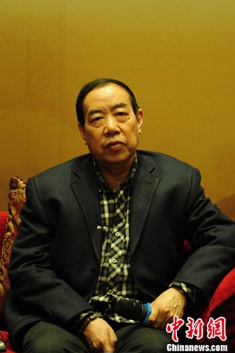 資料圖：賈平凹的新書《帶燈》在北京舉行發(fā)布會(huì)。<a target='_blank' >中新社</a>發(fā) 崔楠 攝